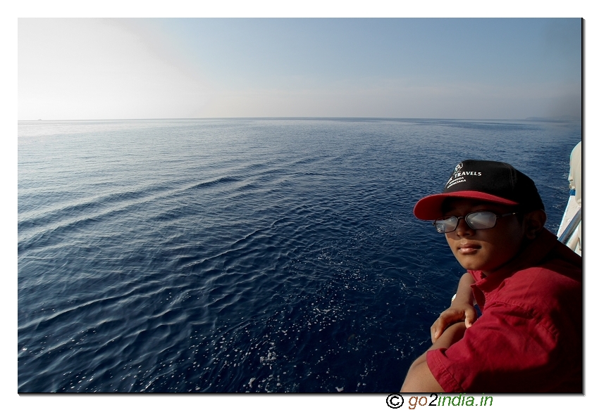 Seascape on the way to Havelock island in Andaman