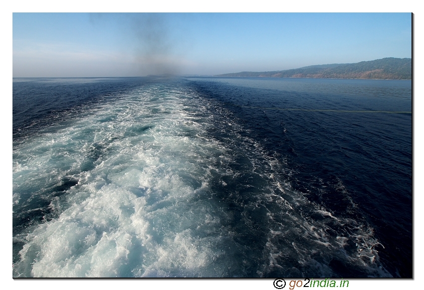 Ship journey to Havelock island in Andaman