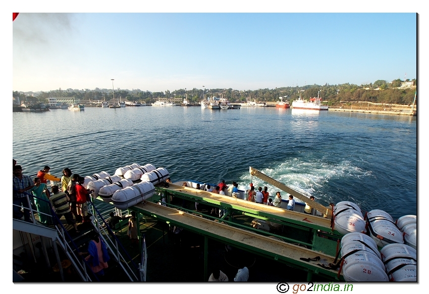 Portblair view from ship to Havelock island of Andaman