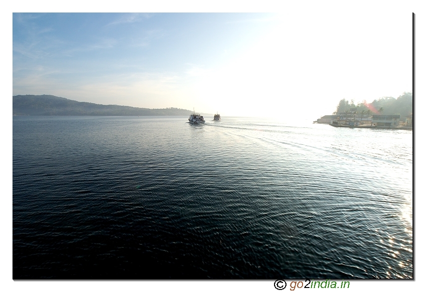 Sea and landscape on the way to Havelock island in Andaman