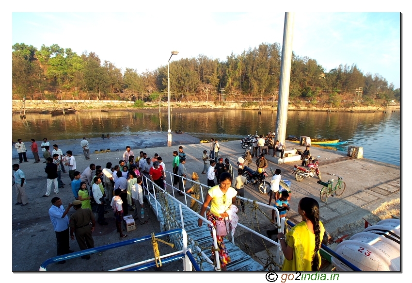 Travellers boarding the Ship to Havelock island from Portblair of Andaman