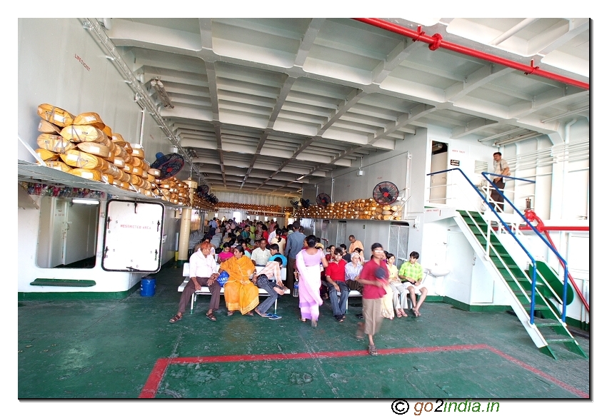 Lower view of Ship to Havelock island from Portblair of Andaman