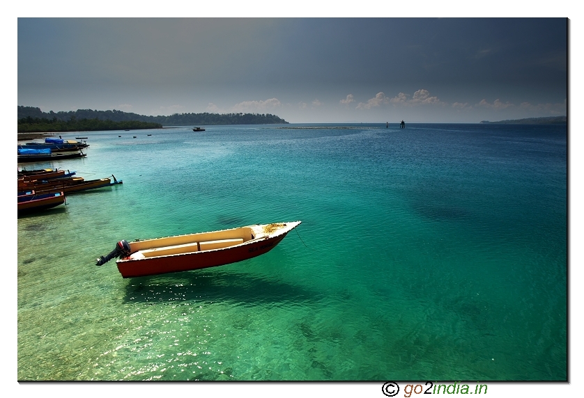 Havelock beach at shipping point - Andaman
