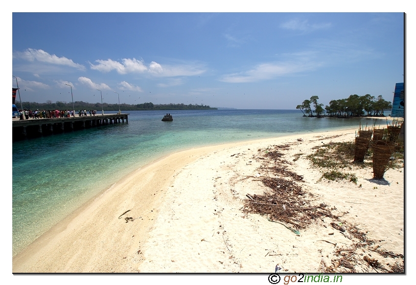 Seascape near havelock beach shipping point of Andaman