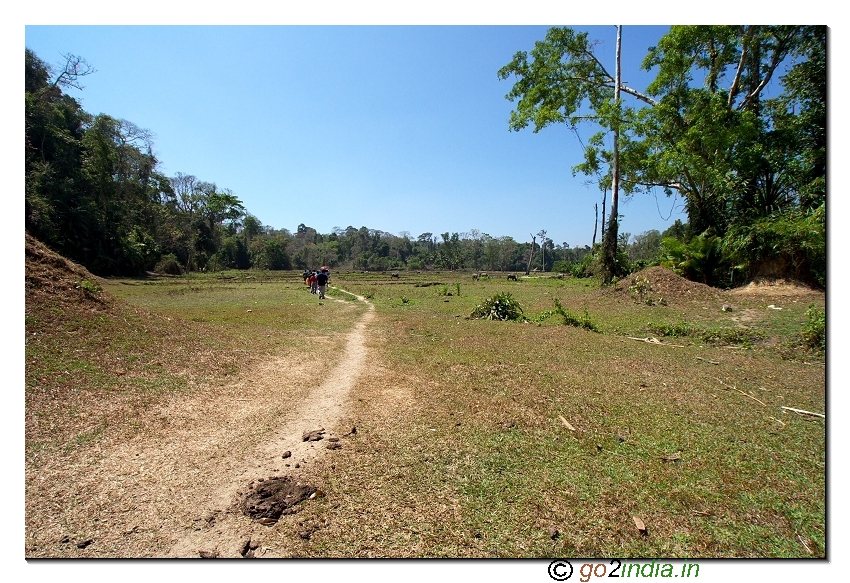 walk way to limestone cave of Andaman at Baratang