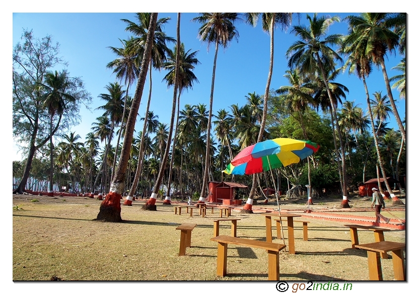 Ross island park view in Andaman
