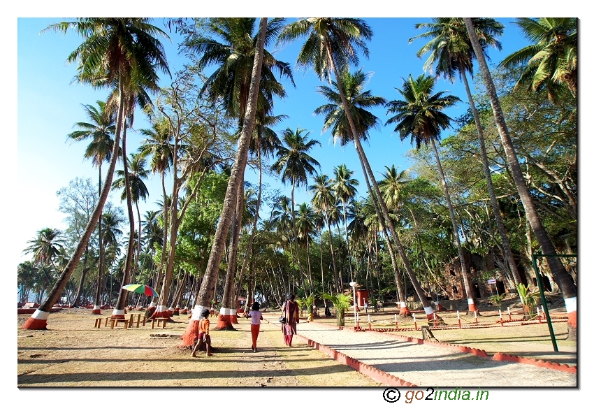 Ross island park view in Andaman