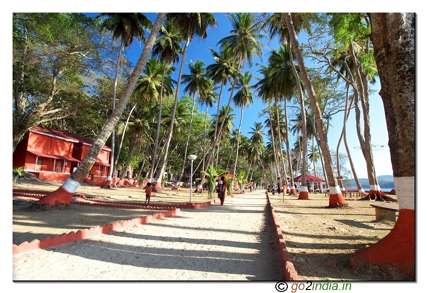 Ross island park view in Andaman