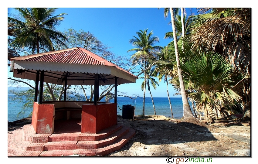 Beach view from Ross island of Andaman