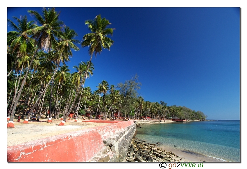 Ross island view from Entry side in Andaman