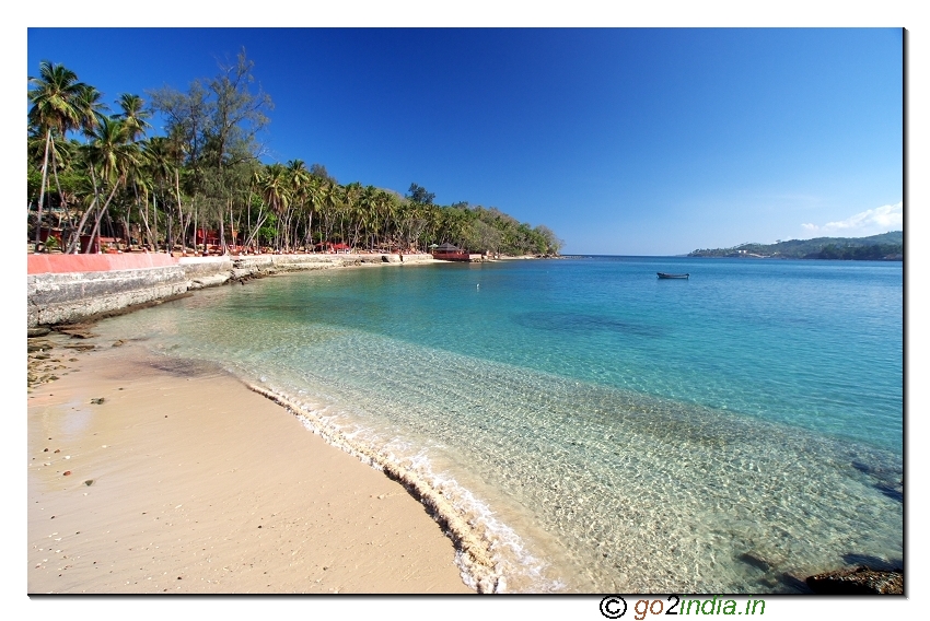 Ross island view from Entry side in Andaman