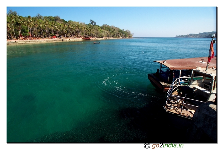 Ross island view from Entry side in Andaman