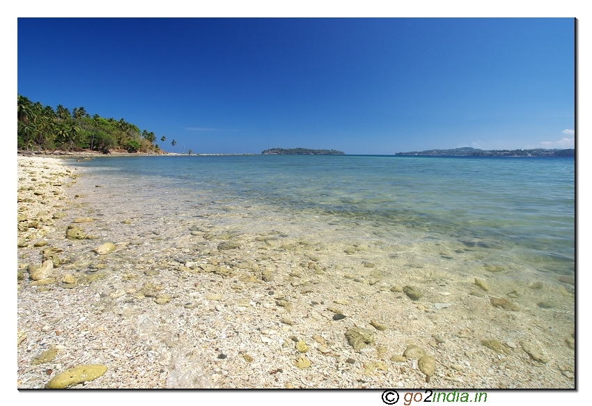 North bay coral beach of Andaman