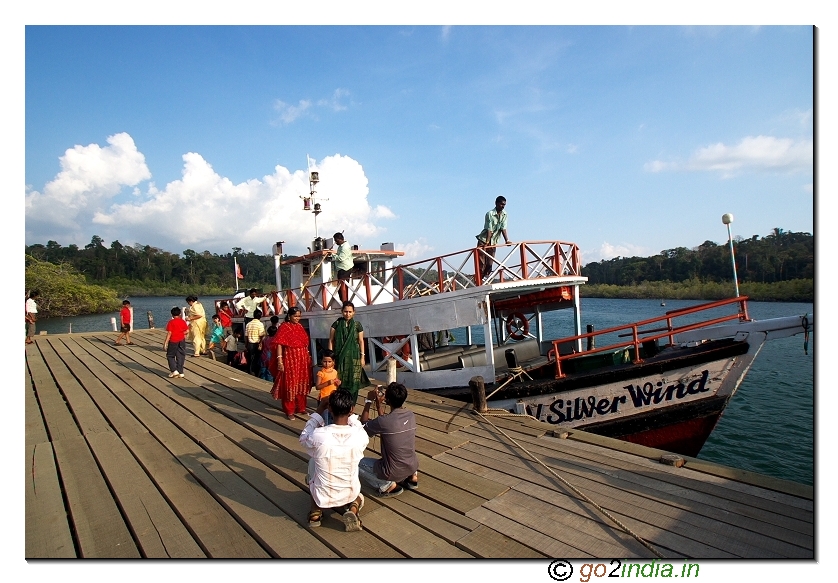 SHipping point for Jolly buoy island at Wandoor beach of Andaman
