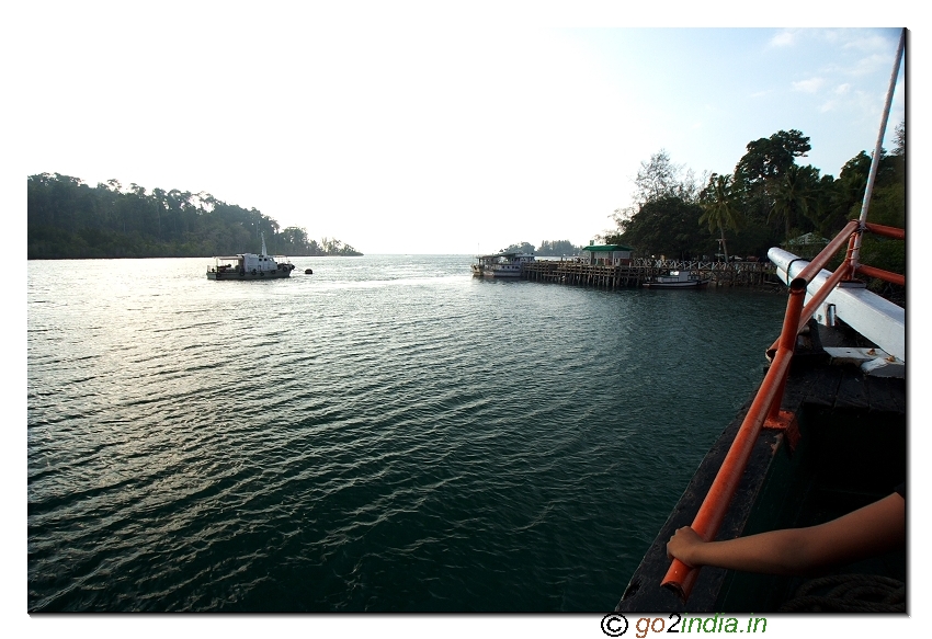 Return way from Jolly buoy to Wandoor beach in Andaman
