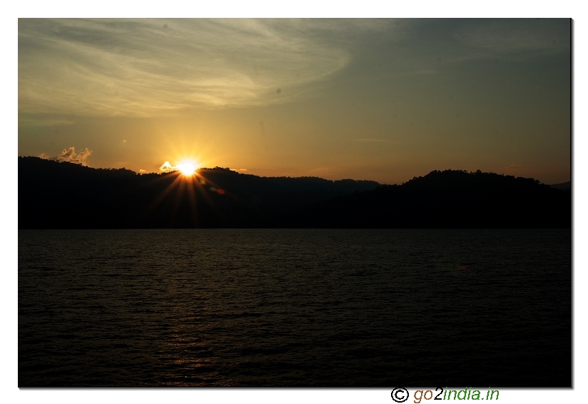Sunset on the way to Portblair from Havelock island in Andaman