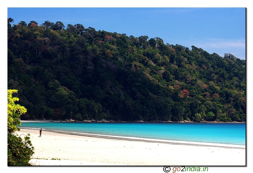 Havelock island beach view in Andaman