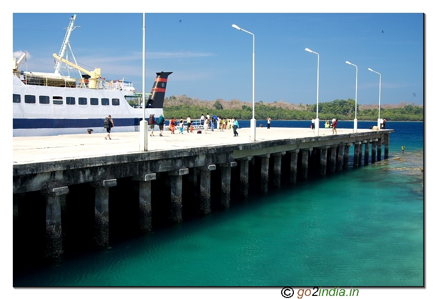 Shipping point at Havelock island