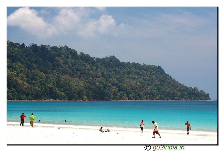 Havelock island beach view in Andaman