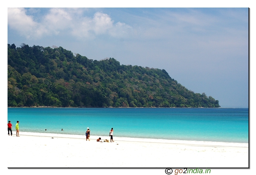 Havelock island beach view in Andaman