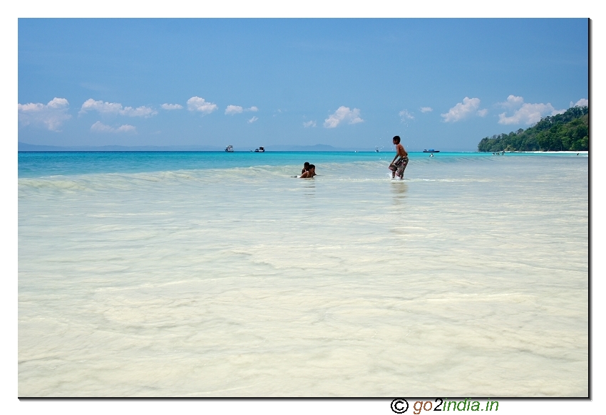 Havelock island beach view in Andaman