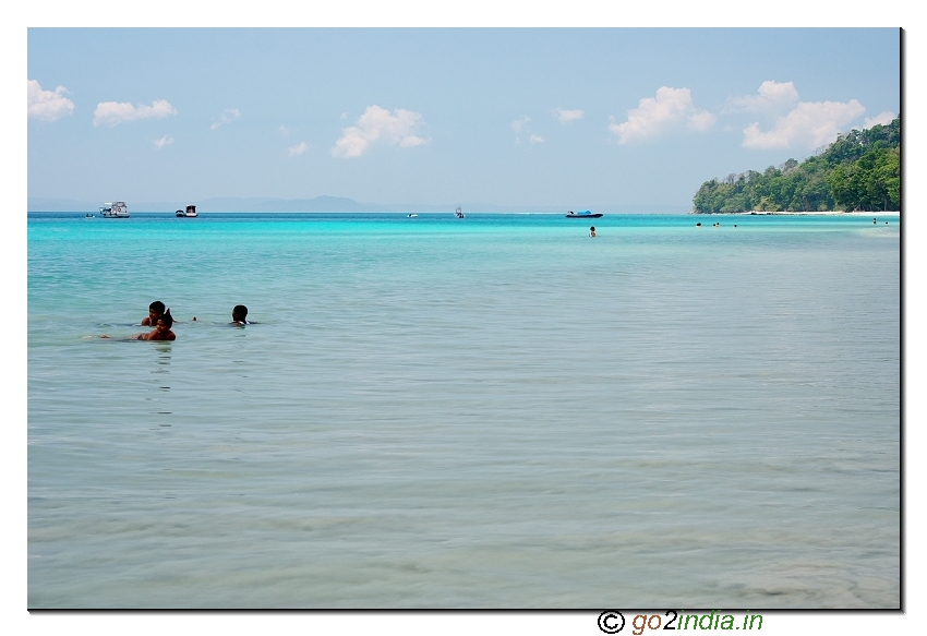 Havelock island beach view in Andaman