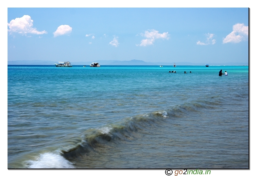 Havelock island beach view in Andaman