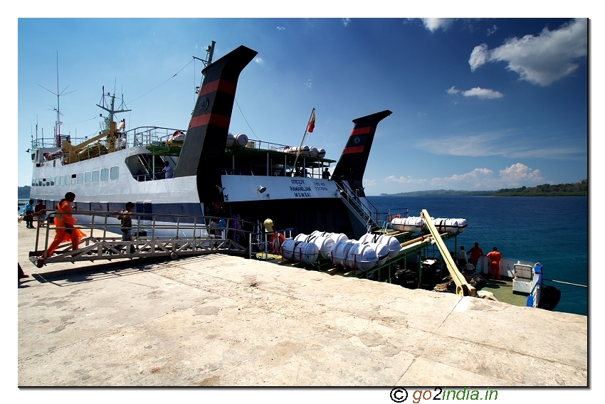 Shipping point at Havelock island