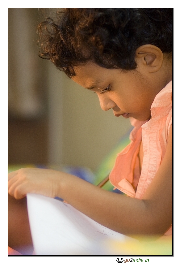 Kid in concentration