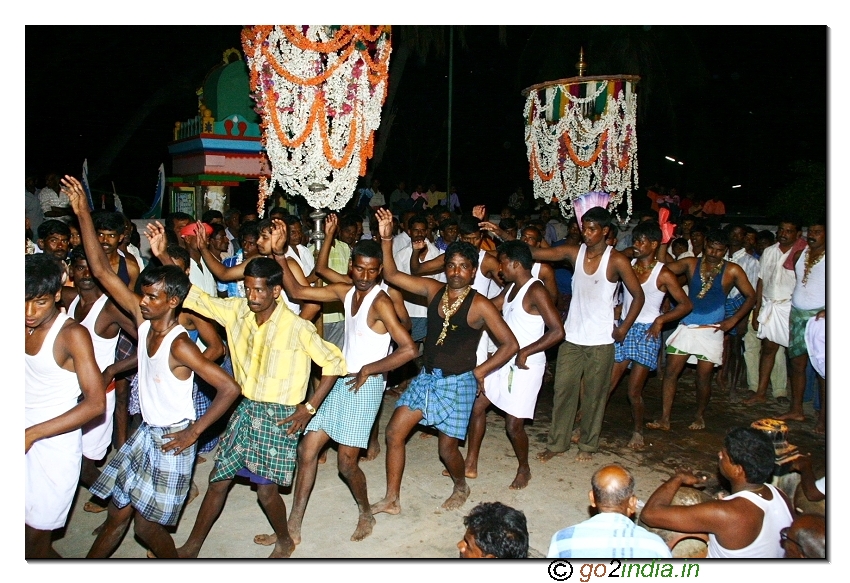 Village dance during the festival
