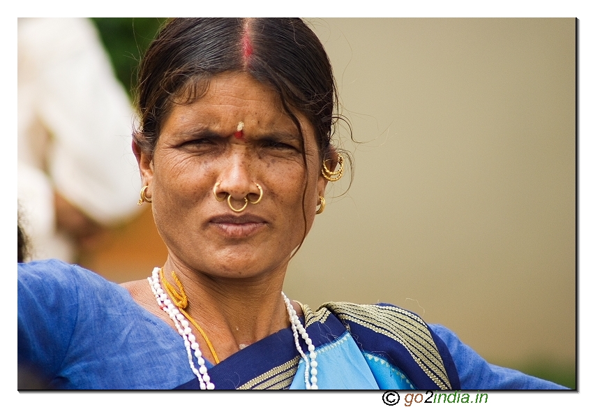 Young Tribal girl at Araku valley near Vizag of Andhrapadesh in India
