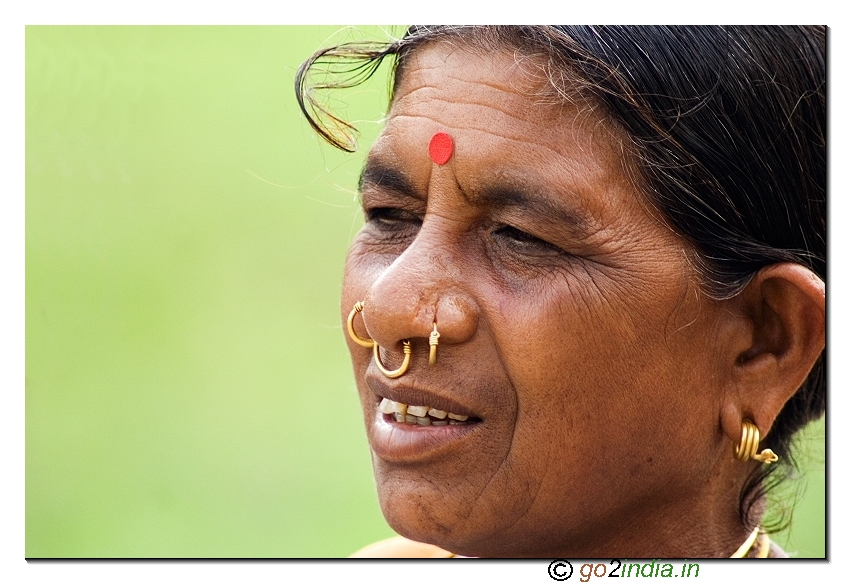 Araku tribal woman near Visakhapatnam in Andhrapradesh