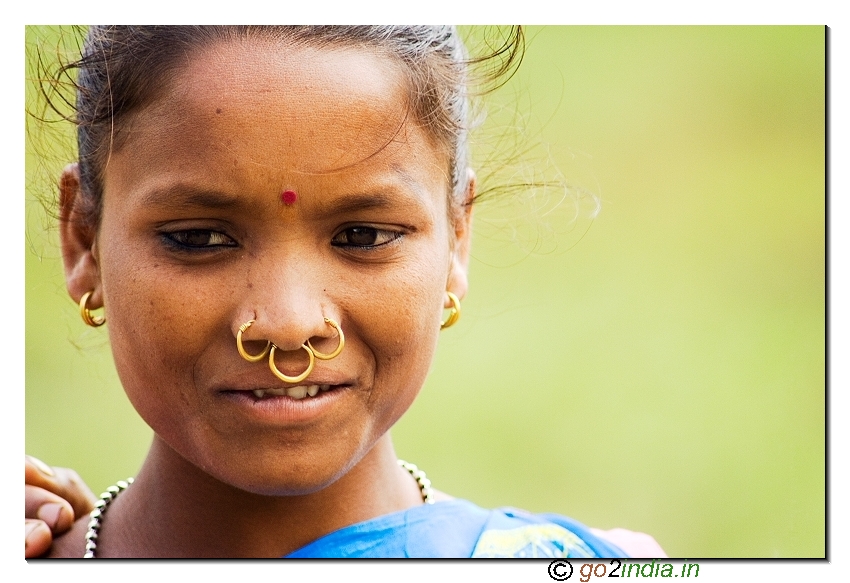 Tribal lady in Araku valley of Visakhapatnam in ANdhrapradesh