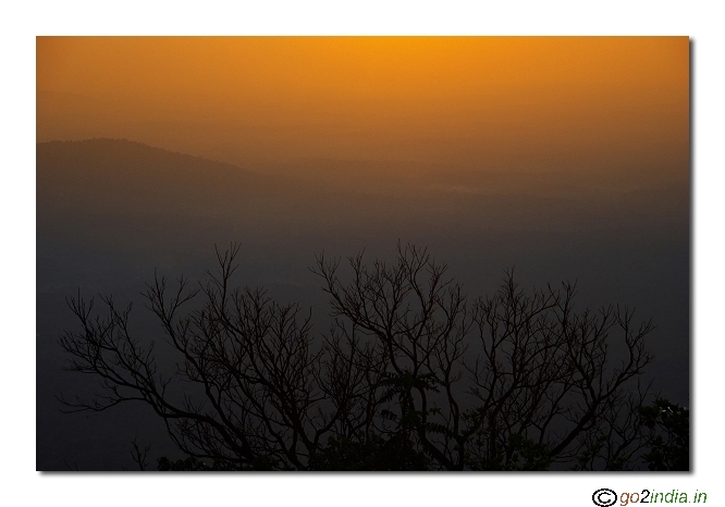 Golden hue at Agumbe ghat