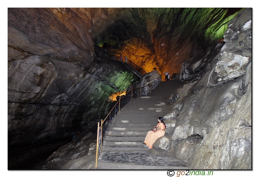 Inside Borra Caves, walk upto 1 KM