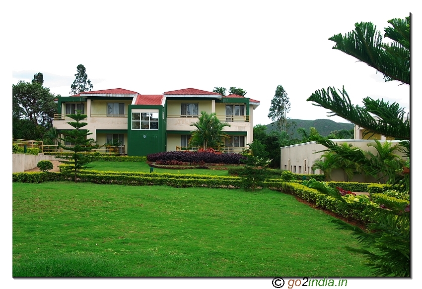 Green Lawn at Punami resort at Araku