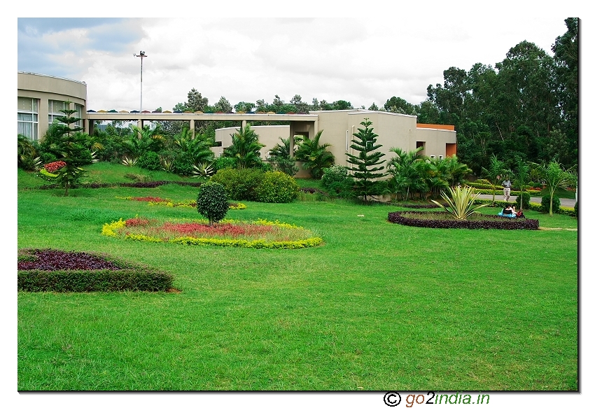 Front garden at Punami resort Araku