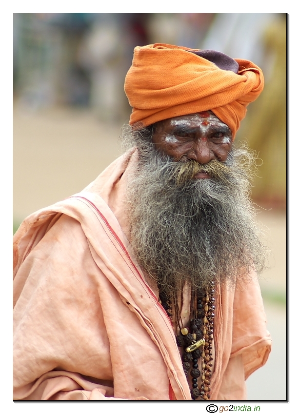 Saadhu looking strange