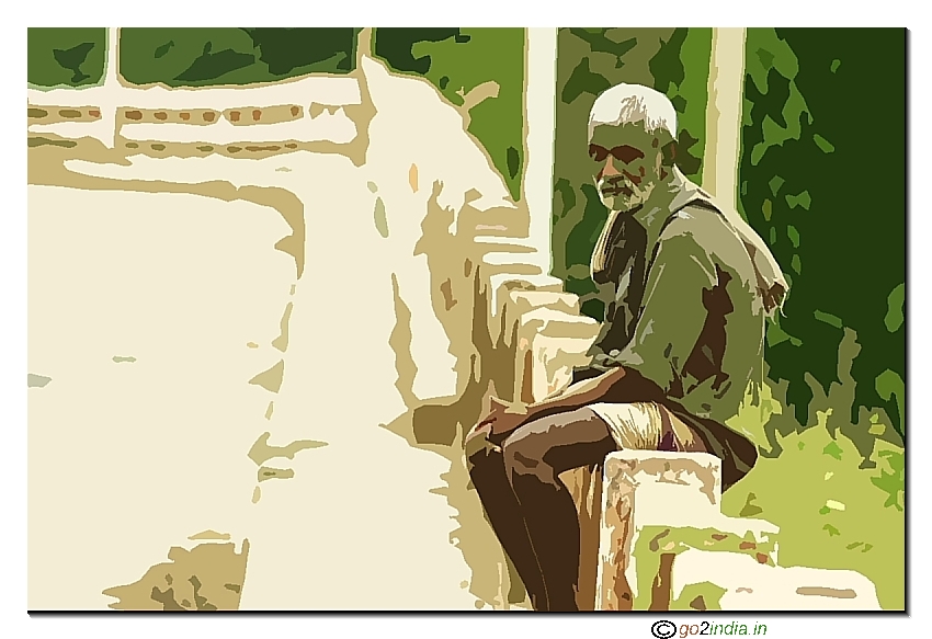 Dhawlaiswaram barrage Village scene artistic cutout filter