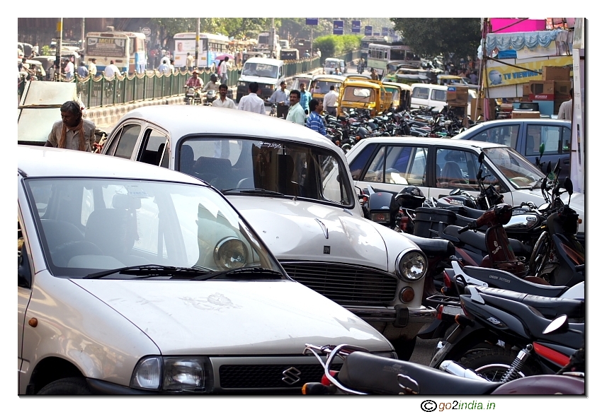 Bistupur main road in Jamshedpur