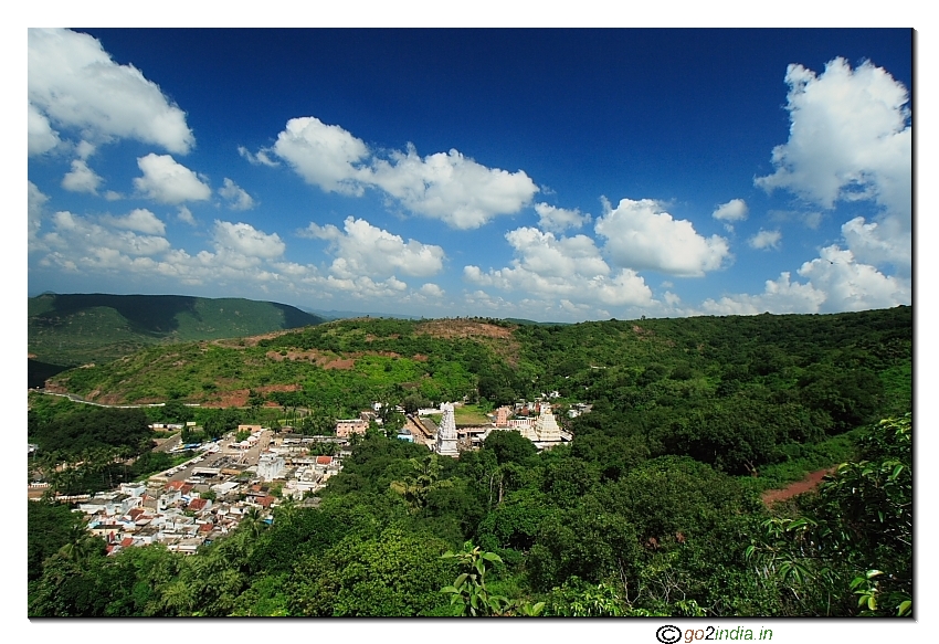Simhachalam temple view from Trekking point
