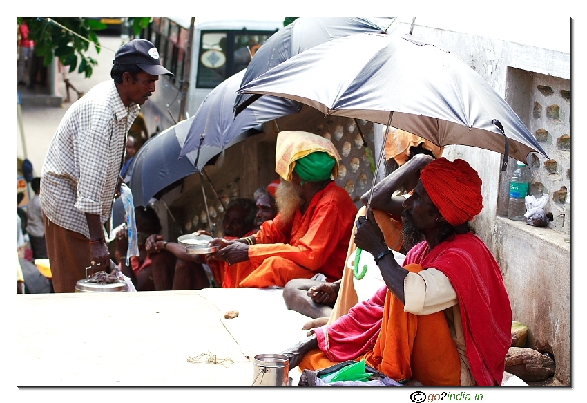 Bhairagees at Simhachalam temple in Vizag