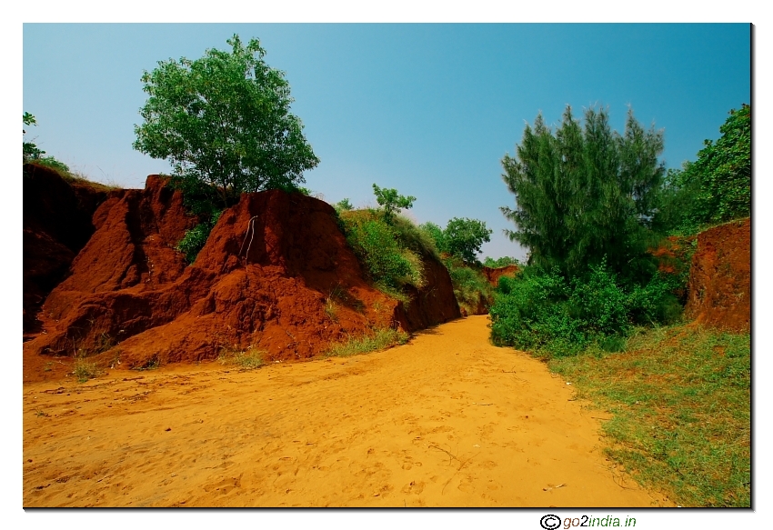 Erra Matti Dibbalu picnic spot Rishi Konda beach Visakhapatnam Andhra pradesh