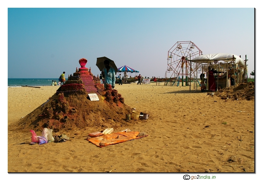 Ant hill puja at Rishikonda Beach visakhapatnam Andhrapradesh