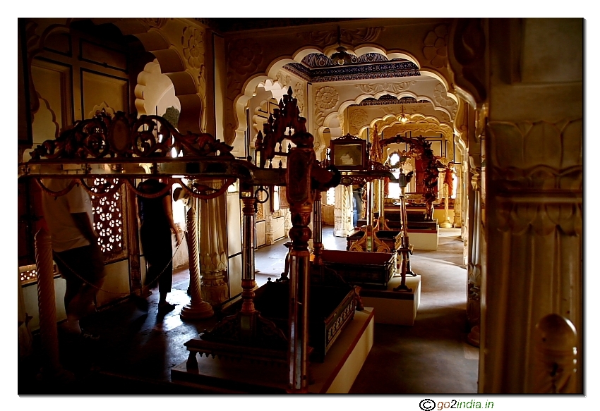 Inside fort museum at Jodhpur 