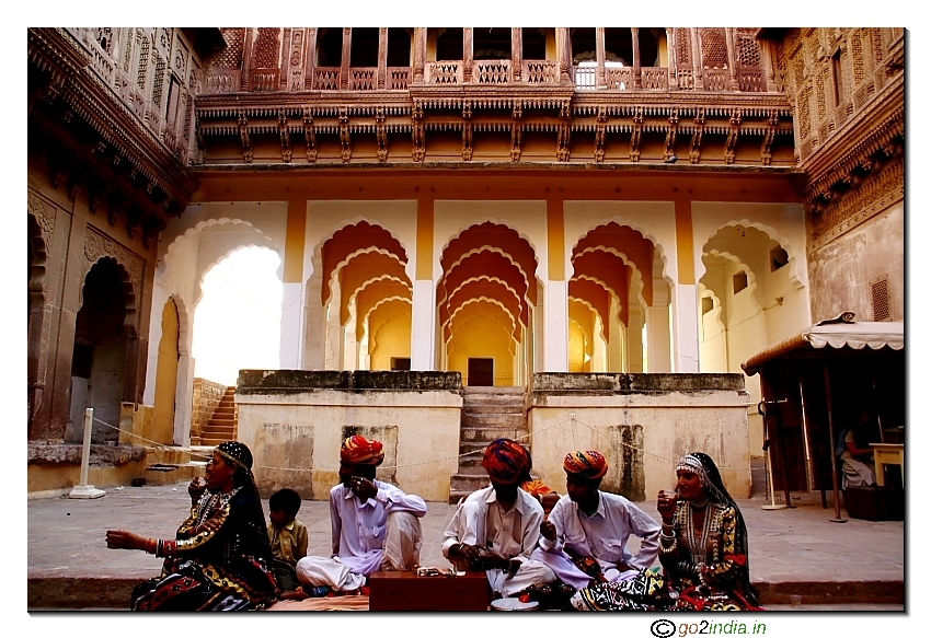 Music and Dance inside Meharnagarh fort 