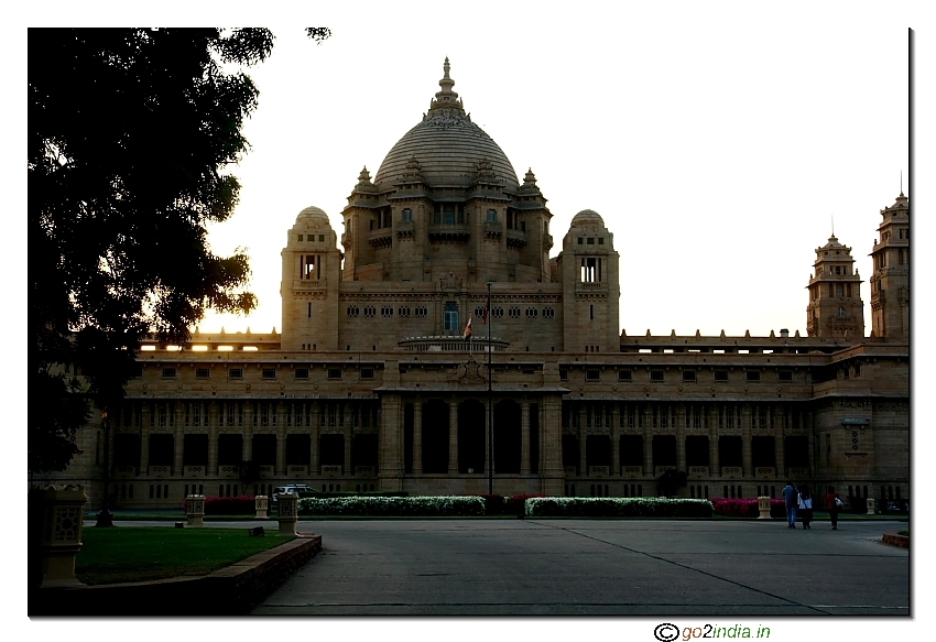 Front View of Umaid Bhawan Palace