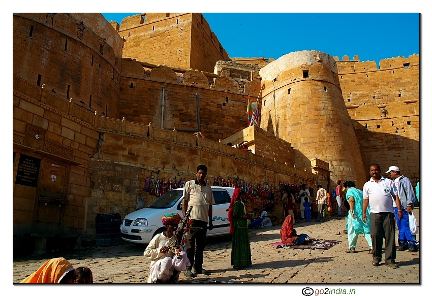 Outside the fort of Jaisalmer
