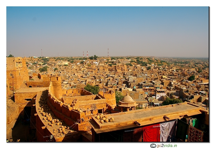 Town from the fort at a higer level