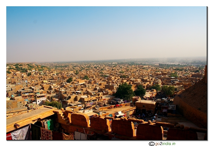 Jaisalmer town from the fort